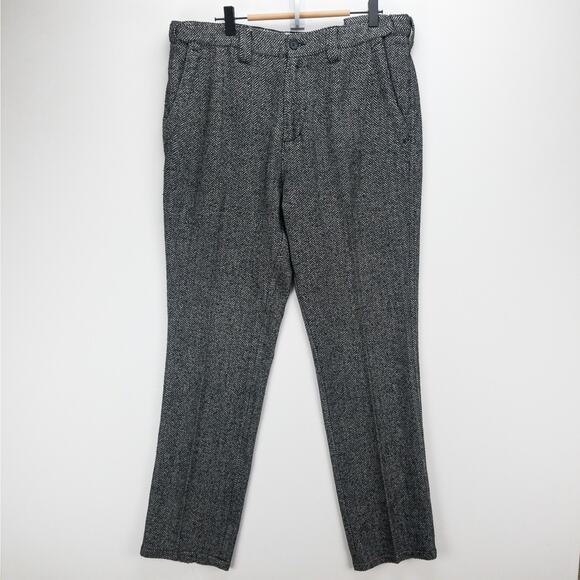 Territory Ahead Herringbone Dress Pants Men’s 36x33 Wool Blend Comfort Waist - Picture 5 of 12